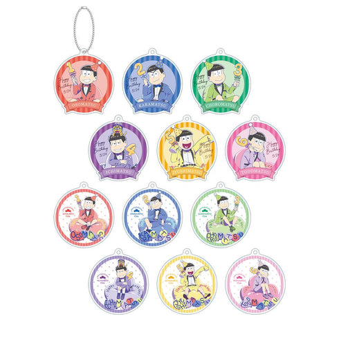 『おそ松さん』描き下ろしイラスト バルーンバースデーver. トレーディングアクリルキーホルダー(単位/BOX)【202509再販】